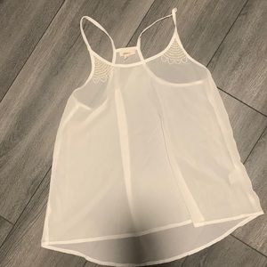 Women’s size small sheer white tank
